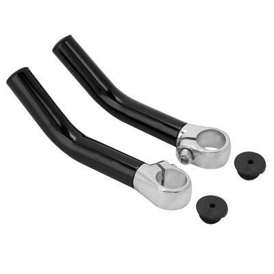 Ymiko Ends, Mountain Handlebar Ends Aluminium Alloy Ends for Mountain Accessories Handlebar Extension Grips Handle Extender with Light Straight Cushion Horn