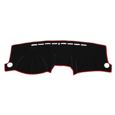 VekAuto Car Dashboard Cover Mat Compatible for Kia Sportage 2005-2010, Protective Polyester Red Center Console Interior Trim Dash Board Mat