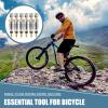 Datanly 100pcs Presta Valve Core Bike Replacement Brass Tubeless Core Alloy Valve Core Remover Tool for Tubeless Road MTB Bike Compatible with Vittoria Stan's Continental Kenda view 4