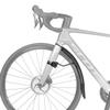 Topeak Tetrafender R1, Front Fender - Fits Up To 650/700 x 32 Road Tire, Black (Front, Road, 650-700c x 25-32mm, R1) view 2
