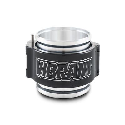 Vibrant 3.5in O.D. Aluminized HD 2.0 Clamp Assembly - Anodized Black