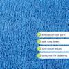 GREEN LIFESTYLE Chamois Cloth Microfiber Cleaning Cloth 6 Pack, Borderless Microfiber Towels Cleaning, Car Microfiber Towel, Drying Towels for ars, Car Wash Towels (16" x 16", Blue) (6 Pack 16x16) view 4