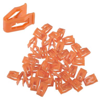 ACROPIX Interior Trim Console Dash Panel Switch Bezel Door Side Trunk Plastic Retainer Fitting Fastener Clip Fit for Ford for Dodge for Jeep for Lincoln and More Cars - Pack of 40 Orange