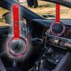 Q1-TECH, JDM Tsurikawa Ring Japanese Subway Train Bus Car Handle Round Circle Shaped Handle Hand Strap Rear Front Bumper Warning Rings Drift Charm Drift Bosozoku Car Accessory (Galaxy/Red) view 2