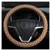 FUERU Car Steering Wheel Cover Set Car Steering Wheel Cover Winter Short Plush Carbon Fiber Durable Car Interior (Color : 4#) view 1