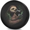 Camper Spare Tire Cover Sloth Fit for RV Trailer Truck Van SUV Motorhome Travel Trailer Accessories Wheel Cover 12 Inch view 1