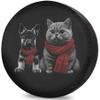 RV Spare Tire Cover Shepherd Brit Camper Wheel Trailer Truck Travel Trailer SUV RV Universal Fits 16 Inch view 1