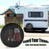 RV Spare Tire Cover Shepherd Brit Camper Wheel Trailer Truck Travel Trailer SUV RV Universal Fits 16 Inch view 2