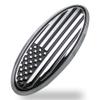 Yojunauto for Ford Emblem, 5 Inch Rear Tailgate Overlay American Flag Emblem Fits 2020-2023 Bronco Sport (Silver) view 1