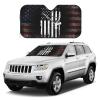 Crane Operator America Flag Foldable Car Windshield Sunshade Blocks Heat and Sun Glare Uv Rays view 3