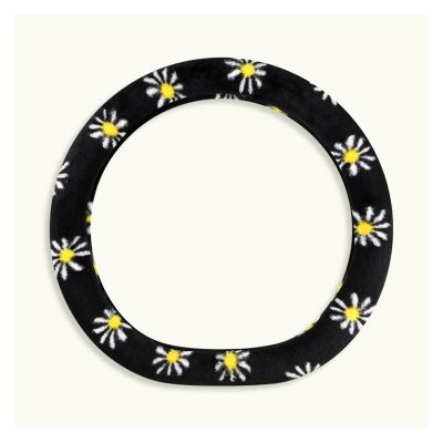 FUERU Car Steering Wheel Cover Set Car Steering Wheel Cover D Type Winter Short Plush Grip Comfortable Car Interior Decorations (Color : 3#)