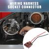A ABSOPRO 9012 9006 Light Female Adapters Wiring Harness Sockets for Halogen Bulbs Headlights Fog Lights Cable Harness Connector (Set of 2) view 2