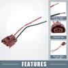A ABSOPRO 9012 9006 Light Female Adapters Wiring Harness Sockets for Halogen Bulbs Headlights Fog Lights Cable Harness Connector (Set of 2) view 3