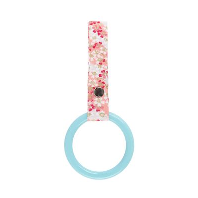 Q1-TECH, JDM Tsurikawa Ring Japanese Subway Train Bus Car Handle Round Circle Shaped Handle Hand Strap Rear Front Bumper Warning Rings Drift Charm Drift Bosozoku Car Accessory (Light Blue/PKF)