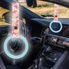 Q1-TECH, JDM Tsurikawa Ring Japanese Subway Train Bus Car Handle Round Circle Shaped Handle Hand Strap Rear Front Bumper Warning Rings Drift Charm Drift Bosozoku Car Accessory (Light Blue/PKF) view 2