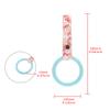 Q1-TECH, JDM Tsurikawa Ring Japanese Subway Train Bus Car Handle Round Circle Shaped Handle Hand Strap Rear Front Bumper Warning Rings Drift Charm Drift Bosozoku Car Accessory (Light Blue/PKF) view 4