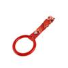 Q1-TECH, JDM Tsurikawa Ring Japanese Subway Train Bus Car Handle Round Circle Shaped Handle Hand Strap Rear Front Bumper Warning Rings Drift Charm Drift Bosozoku Car Accessory (Red/RDW) view 3