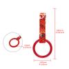 Q1-TECH, JDM Tsurikawa Ring Japanese Subway Train Bus Car Handle Round Circle Shaped Handle Hand Strap Rear Front Bumper Warning Rings Drift Charm Drift Bosozoku Car Accessory (Red/RDW) view 4