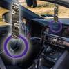 Q1-TECH, JDM Tsurikawa Ring Japanese Subway Train Bus Car Handle Round Circle Shaped Handle Hand Strap Rear Front Bumper Warning Rings Drift Charm Drift Bosozoku Car Accessory (Purple/GRW) view 2