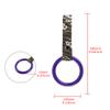 Q1-TECH, JDM Tsurikawa Ring Japanese Subway Train Bus Car Handle Round Circle Shaped Handle Hand Strap Rear Front Bumper Warning Rings Drift Charm Drift Bosozoku Car Accessory (Purple/GRW) view 4