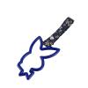 Q1-TECH, JDM Tsurikawa Ring Japanese Subway Train Bus Car Handle BUNNY Shaped Handle Hand Strap Rear Front Bumper Warning Rings Drift Charm Drift Bosozoku Car Accessory (Blue/BLF) view 3