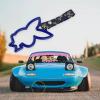 Q1-TECH, JDM Tsurikawa Ring Japanese Subway Train Bus Car Handle BUNNY Shaped Handle Hand Strap Rear Front Bumper Warning Rings Drift Charm Drift Bosozoku Car Accessory (Blue/BLF) view 4