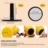 YIBEICO 40pcs Duck Plug, Flock Locker Rubber Duck Holder Dashboard for Jeep Dash & Fixed Display, Gift for Jeep Lover, Double-Sided Stickers Included (40pcs) view 2
