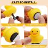 YIBEICO 40pcs Duck Plug, Flock Locker Rubber Duck Holder Dashboard for Jeep Dash & Fixed Display, Gift for Jeep Lover, Double-Sided Stickers Included (40pcs) view 3