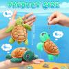 Hinly 15 Pcs Mini Plush Turtle Stuffed Animals Bulk 5.5'' Sea Turtle Stuffed Keychain Adorable Creatures Plushie for Birthday Beach Ocean Supplies Undersea Party Favors(Green Series) view 2