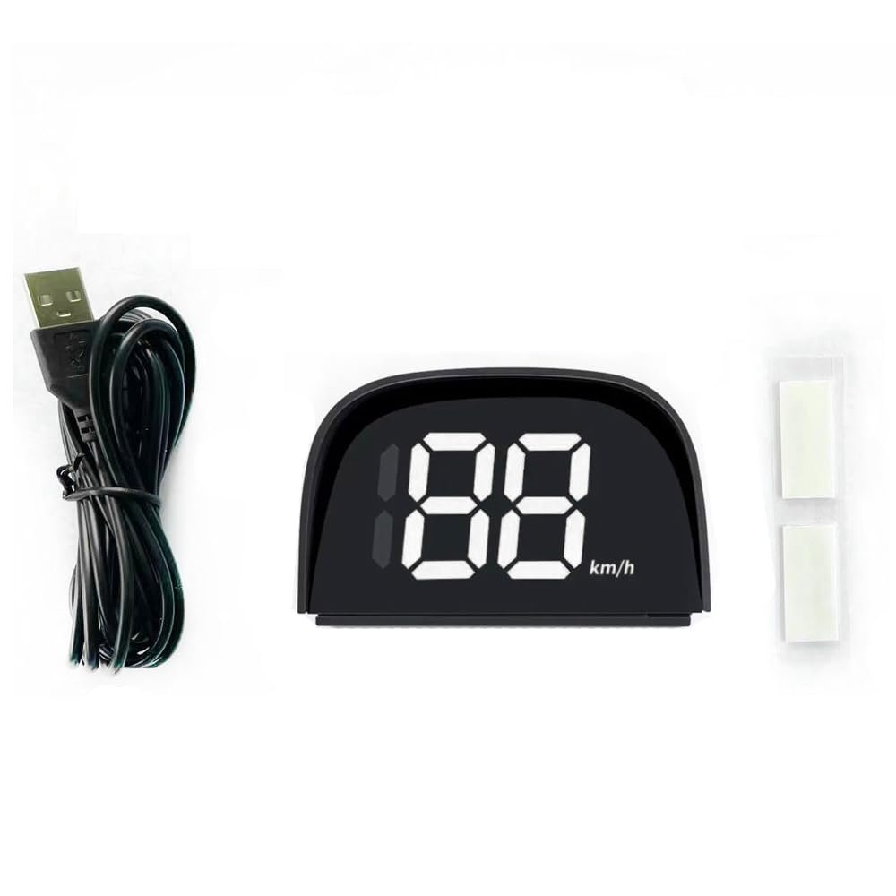 Shkalacar Car Digital GPS Speedometer Car HUD Heads Up Display with Speed, Mph/KmhUSB Plug and Play for All Car