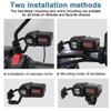 XMSJSIY Motorcycle USB Charger 5V 3.1A Dual USB Phone Charger Adapter Kit Cable with VoltmeterWaterproof and ON/Off Switch,Handlebar Mounting or Diameter Rearview Mirror Holder-1.4M/4.59FT view 4