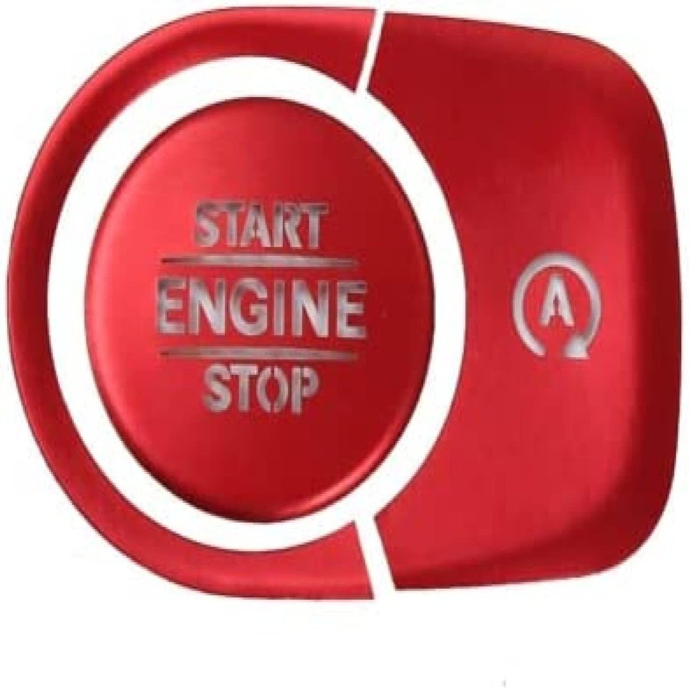 HBZYD Engine Ignition Push Button Cover,Fit for Mercedes Benz G GLE GLS Class G463 G500 W167 X167 GLE450 AMG GLE53 2020,Red Engine Start Button Protective Cover Decoration