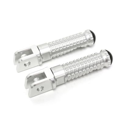 MCMOTOPARTS M-PRO Footpeg Rider Front Footpegs Foot Pegs Footrests Silver Compatible with CB650R 2019-2022 19 20 21 22