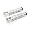 MCMOTOPARTS M-PRO Footpeg Rider Front Footpegs Foot Pegs Footrests Silver Compatible with CB650R 2019-2022 19 20 21 22 view 1