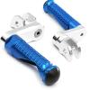 MCMOTOPARTS M-PRO Rider Footpegs 1.5 inch Extended Foot Pegs Blue Compatible with ZX-6R 636 Ninja 13-2020 16 17 18 19 20 view 2