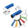 MCMOTOPARTS M-PRO Rider Footpegs 1.5 inch Extended Foot Pegs Blue Compatible with ZX-6R 636 Ninja 13-2020 16 17 18 19 20 view 3