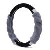 FUERU Car Steering Wheel Cover Set Car Steering Wheel Cover Winter Plush Soft Skin-Friendly Delicate Car Interior Accessories (Color : 5#) view 1