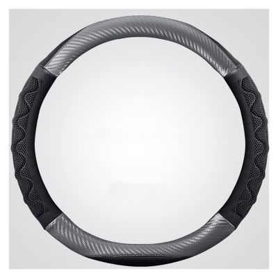 FUERU Car Steering Wheel Cover Set Car Steering Wheel Cover Four Season Carbon Fiber Soft Skin-Friendly Car Interior Decorations (Color : 5#)