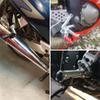 MCMOTOPARTS M-PRO Footpeg Rider Front Footpegs Foot Pegs Silver Compatible with GSXR 1300 1999-2007 01 02 03 04 05 06 07 view 2
