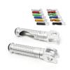 MCMOTOPARTS M-PRO Footpeg Rider Front Footpegs Foot Pegs Silver Compatible with GSXR 1300 1999-2007 01 02 03 04 05 06 07 view 3