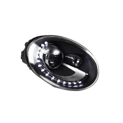 LED Headlights DRL Hid Headlights Bi-Xenon Beam Automotive Accessories Compatible for VW Beetle Headlights Car Styling 2013-2017 (Color : Headlight No Bulb)
