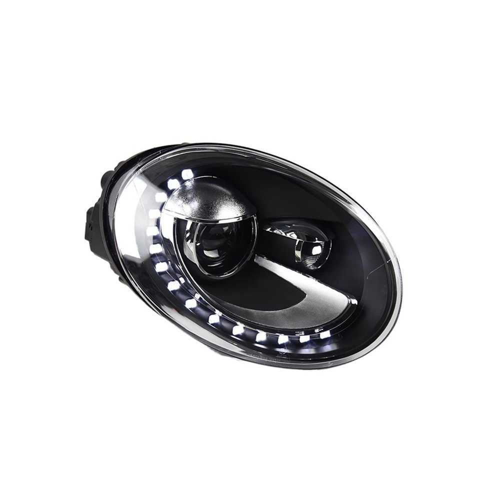 LED Headlights DRL Hid Headlights Bi-Xenon Beam Automotive Accessories Compatible for VW Beetle Headlights Car Styling 2013-2017 (Color : Headlight No Bulb)