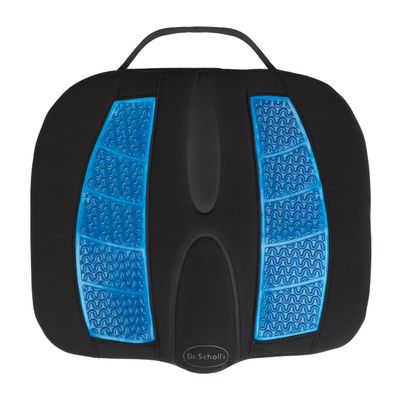 Dr. Scholl's Massaging Gel Posterior Seat Cushion for Car, Office, Home Black