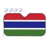 Gambia Flag Foldable Car Windshield Sunshade Blocks Heat and Sun Glare Uv Rays view 1