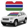Gambia Flag Foldable Car Windshield Sunshade Blocks Heat and Sun Glare Uv Rays view 3