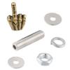Lunsom License Plate Screw Kit, Finger License Plate Screws Fastener 4PCS License Plate Frames Bolt Fit for Most Vehicles Motorcycles,Bronze view 3