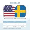 America Sweden Friendship Flag Foldable Car Windshield Sunshade Blocks Heat and Sun Glare Uv Rays view 2