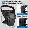 ISEYOU Thigh Bag, Motorcycle Leg Bag for Men Women, Drop Leg Bag with Removable Leg Straps, Multifunctional Gear Bags for Cycling Hiking Camping Fishing Travel Outdoor view 2