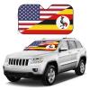 America Uganda Friendship Flag Foldable Car Windshield Sunshade Blocks Heat and Sun Glare Uv Rays view 3