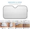 America Singapore Friendship Flag Foldable Car Windshield Sunshade Blocks Heat and Sun Glare Uv Rays view 4